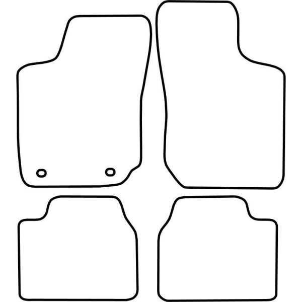 Tapis de voiture adaptés pour Opel Corsa B Tigra A 19932000 4 pièce...