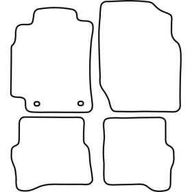 Tapis de voiture adaptés pour Nissan Almera 5 portes 20002007 | Aut...