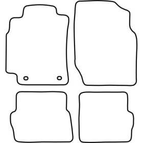 Tapis de voiture adaptés pour Nissan Almera 3 portes 20002007 | Aut...