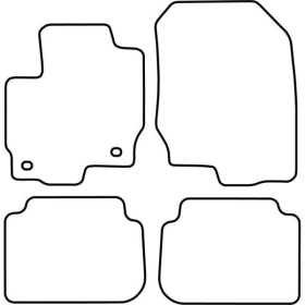 Tapis de voiture adaptés pour Mitsubishi Colt 5 portes 20042009 | A...