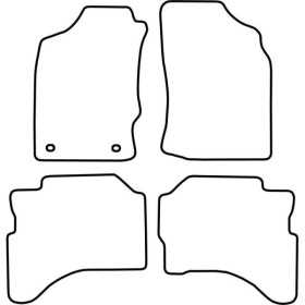 Tapis de voiture adaptés pour Mitsubishi L200 20102015 | AutoStyle ...