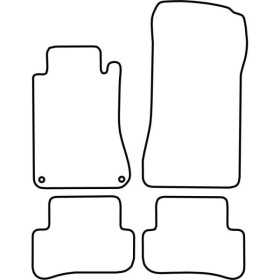 Tapis de voiture adaptés pour Mercedes Classe C W203 20002007 | Aut...