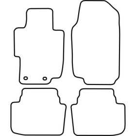 Tapis de voiture adaptés pour Honda Accord 20032008 | AutoStyle | T...