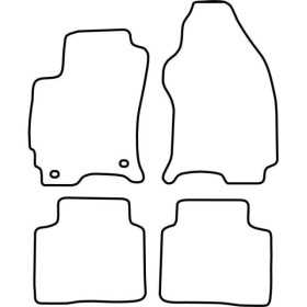 Tapis de voiture adaptés pour Ford Mondeo 20002007 | AutoStyle | Ta...