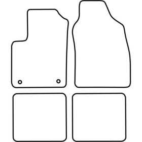 Tapis de voiture adaptés pour Fiat Panda 20032012 | AutoStyle | Tap...