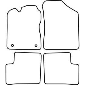 Tapis de voiture adaptés pour Daihatsu Cuore 20032007 | AutoStyle |...