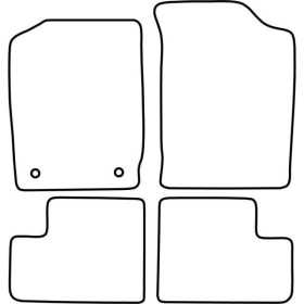 Tapis de voiture adaptés pour Daihatsu Cuore 19982003 | AutoStyle |...