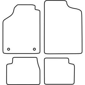 Tapis de voiture adaptés pour Daihatsu Charade 19932001 | AutoStyle...