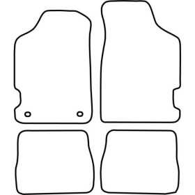 Tapis de voiture adaptés pour Citroen Saxo 20002003 | AutoStyle | T...
