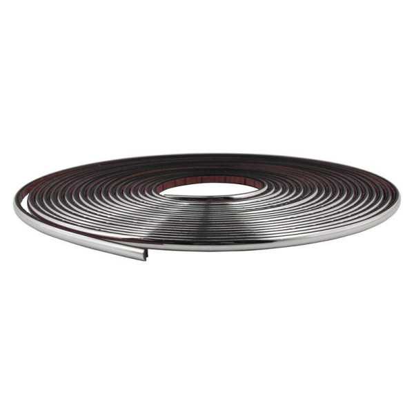 Cadre chromé universel autocollant  Largeur 6mm  Longueur 8 mètres
