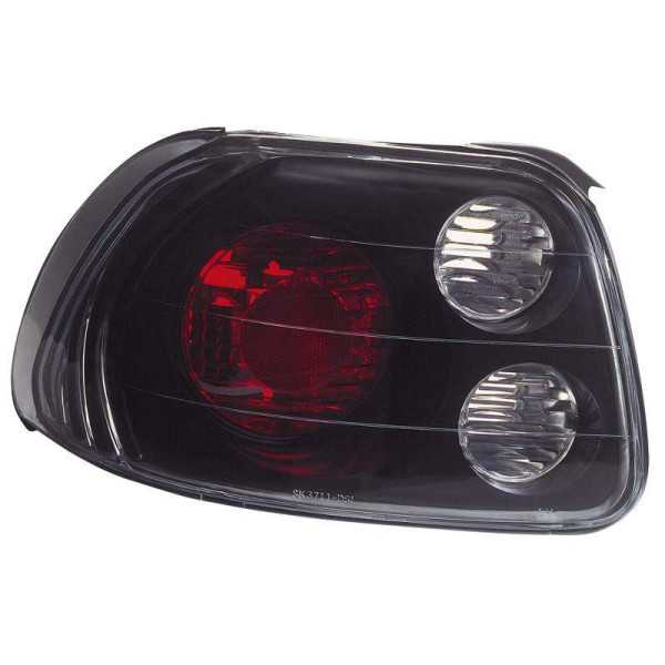 Jeu de feux arrière pour Honda CRXDelSol 19921998  Noir