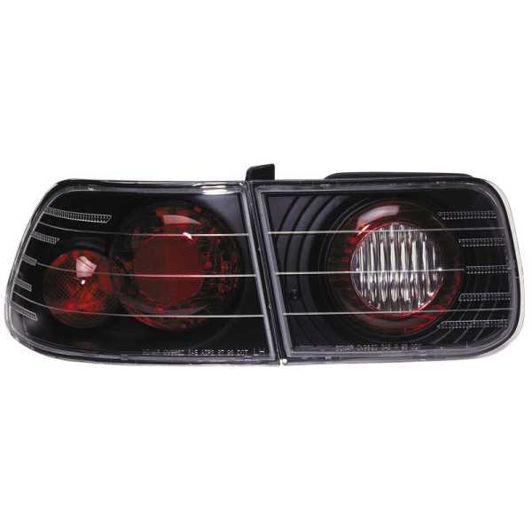 Jeu de feux arrière pour Honda Civic Coupé 19962001  Noir