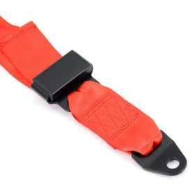 Ceinture de sport de course 4 points rouge marque E 2 pouces | Auto...