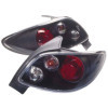 Jeu de feux arrière pour Peugeot 206 hors CCSW  Noir