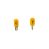 T10 12V5W Ampoules 12V Jaune Revêtement lot de 2 pièces