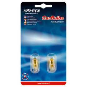 T10 12V5W Ampoules 12V Jaune Revêtement lot de 2 pièces | AutoStyle...