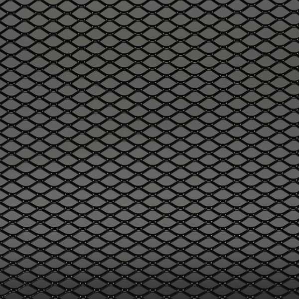 Maille racing aluminium noir  motif losange 16x8mm  125x25cm