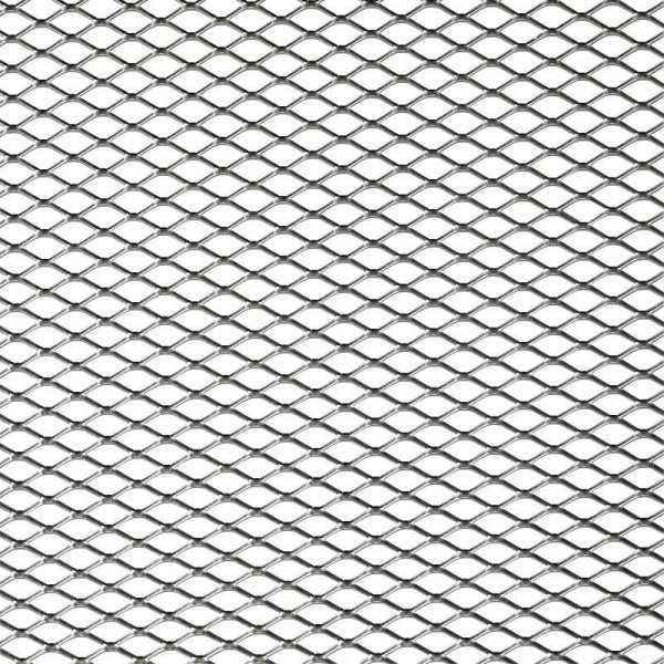 Maille racing aluminium  motif losange 16x8mm  125x25cm