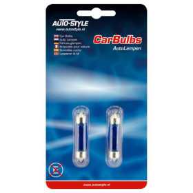 Lampes feston 10W12V 11x39mm Bleu Revêtement lot de 2 pièces | Auto...