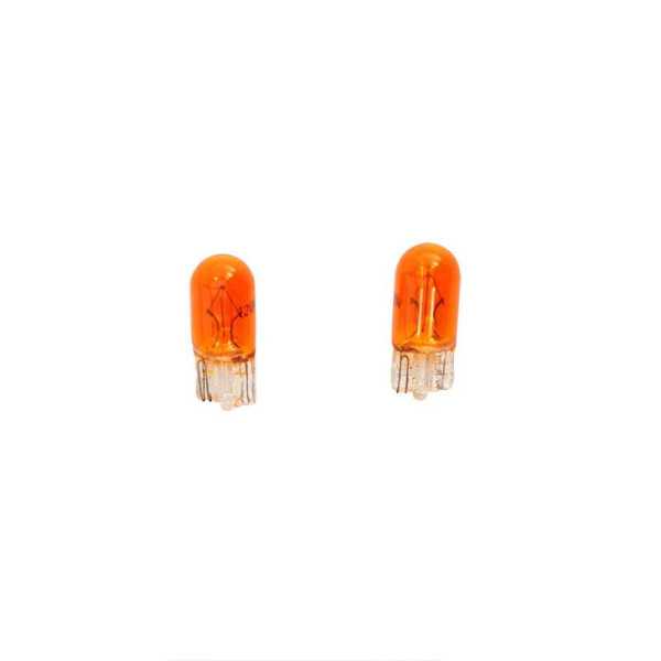T10 12V5W Ampoules 12V Ambre Revêtement lot de 2 pièces
