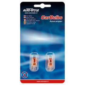T10 12V5W Ampoules 12V Ambre Revêtement lot de 2 pièces | AutoStyle...
