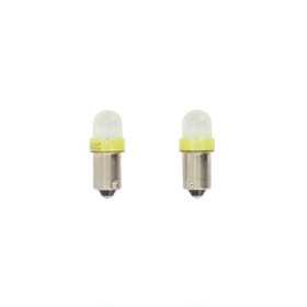 Ampoules LED BA9S 12V Jaune lot de 2 pièces