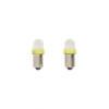 Ampoules LED BA9S 12V Jaune lot de 2 pièces