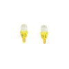 Ampoules LED T10 12V Jaune lot de 2 pièces