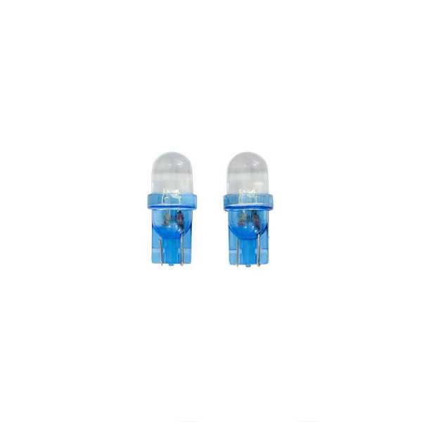 Ampoules LED T10 12V Bleu lot de 2 pièces