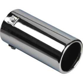 Enjoliveur déchappement AcierChrome  rond 80mm  longueur 170mm  raccord 4077mm