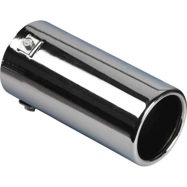 Enjoliveur déchappement AcierChrome  rond 80mm  longueur 170mm  raccord 4077mm
