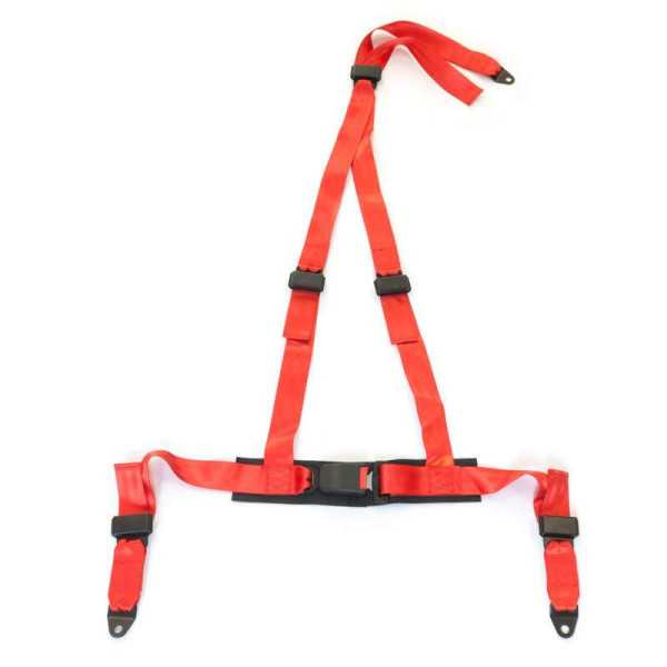 Ceinture de sport de course 3 points rouge  marque E 2 pouces