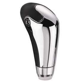 Pommeau de levier de vitesses universel M1  ChromeCuir noir