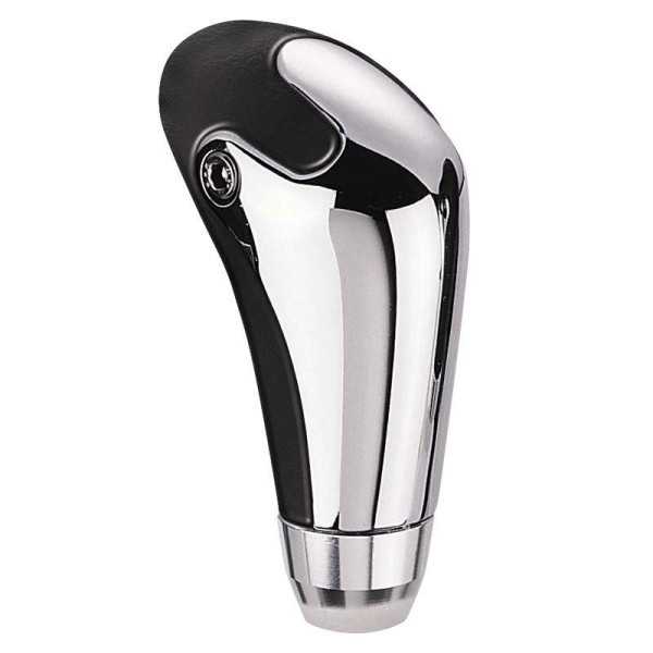 Pommeau de levier de vitesses universel M1  ChromeCuir noir