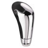 Pommeau de levier de vitesses universel M1  ChromeCuir noir