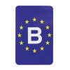 Autocollant EuropeBelgique rectangulaire | AutoStyle | Autocollant