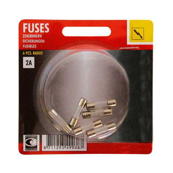 Fusible radio 2A 6 pcs