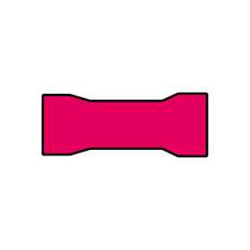 Connecteurs de câble 545 blister rouge 10 pcs