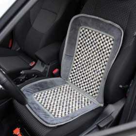 Coussin perlé Deluxe noirgris | AutoStyle | Housse de Siège