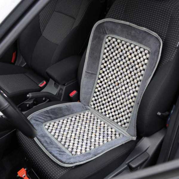 Coussin perlé Deluxe noirgris | AutoStyle | Housse de Siège