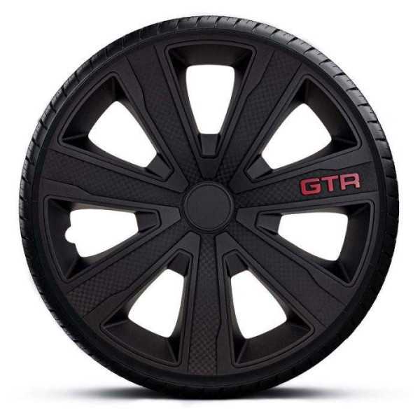 Jeu denjoliveurs JTec 4 pièces GTR Carbon 16 pouces Noir | AutoStyl...