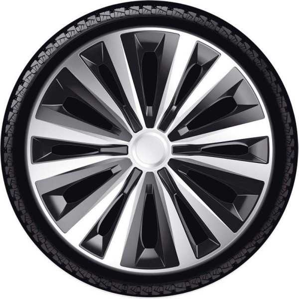 Jeu denjoliveurs JTec 4 pièces Multi 16 pouces argentnoir | AutoSty...