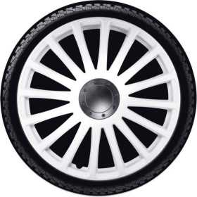 Jeu denjoliveurs JTec 4 pièces Grand Prix 15 pouces blanc | AutoSty...