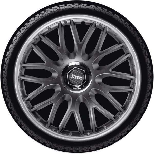Jeu denjoliveurs JTec 4 pièces Orden SR 14 pouces grisargent anneau...