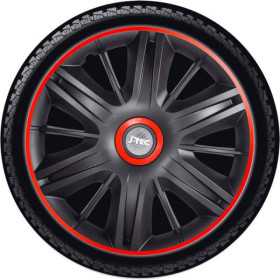 Jeu denjoliveurs JTec 4 pièces Maximus 14 pouces noirrouge | AutoSt...