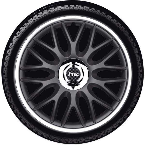 Jeu denjoliveurs JTec 4 pièces Orden R 14 pouces noirargent anneau ...