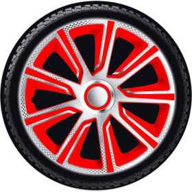 Jeu denjoliveurs JTec 4 pièces Veron 13 pouces argentrougelook carb...