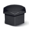 Jeu de capuchons universels pour écrous de roue Plastique noir 19mm...