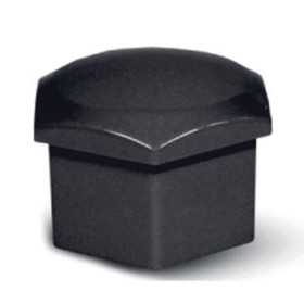 Jeu de capuchons universels pour écrous de roue Plastique noir 17mm...