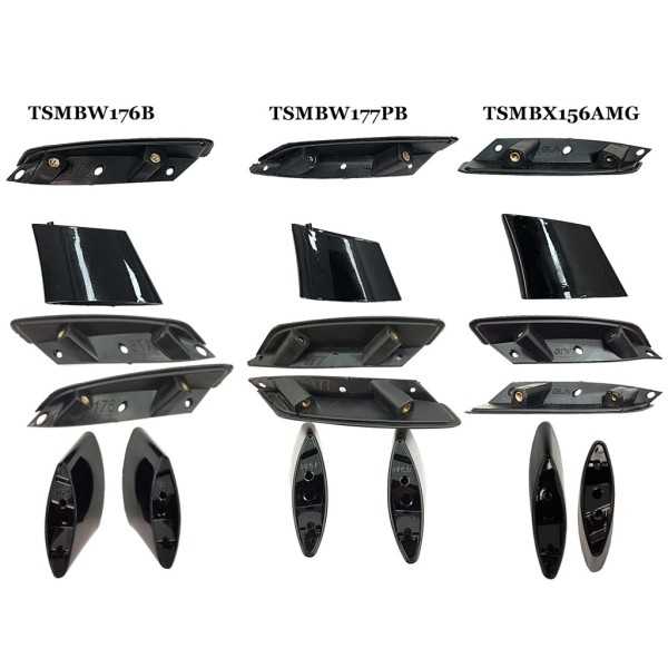 Becquet couvercle coffre pour Mercedes Classe A W176 12-18 A45 Look...